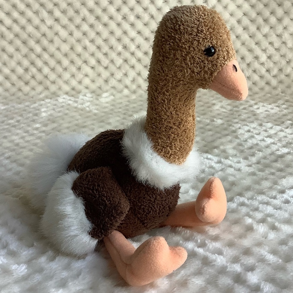 Russ Berrie and Co Luv Pets Plush Ozzie Ostrich Stuffed Animal Toy